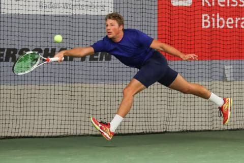 Lukas Ollert, Deutsche Meisterschaften 2018 Tennis - Deutsche Meisterschaften 2018 - Deutsche Meisterschaft - - Biberach an der Riss - Baden-Wuerttemberg - Germany - 14 December 2018. Â Copyright: xJuergenxHasenkopfx