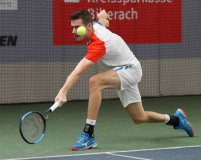 Mats Moraing, Deutsche Meisterschaften 2018 Tennis - Deutsche Meisterschaften 2018 - Deutsche Meisterschaft - - Biberach an der Riss - Baden-Wuerttemberg - Germany - 14 December 2018. Â Copyright: xJuergenxHasenkopfx