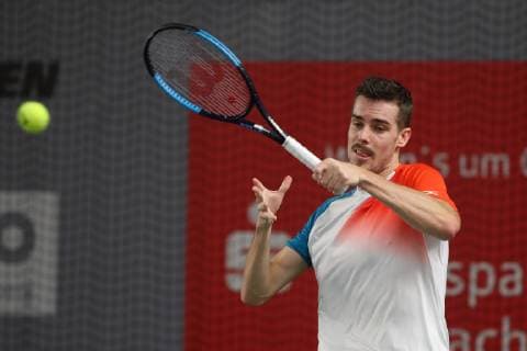 Mats Moraing, Deutsche Meisterschaften 2018 Tennis - Deutsche Meisterschaften 2018 - Deutsche Meisterschaft - - Biberach an der Riss - Baden-Wuerttemberg - Germany - 14 December 2018. Â Copyright: xJuergenxHasenkopfx