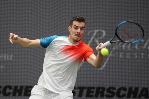 Mats Moraing, Deutsche Meisterschaften 2018 Tennis - Deutsche Meisterschaften 2018 - Deutsche Meisterschaft - - Biberach an der Riss - Baden-Wuerttemberg - Germany - 14 December 2018. Â Copyright: xJuergenxHasenkopfx