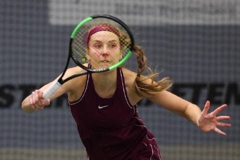 Antonia Lottner, Deutsche Meisterschaften 2018 Tennis - Deutsche Meisterschaften 2018 - Deutsche Meisterschaft - - Biberach an der Riss - Baden-Wuerttemberg - Germany - 14 December 2018. Â Copyright: xJuergenxHasenkopfx