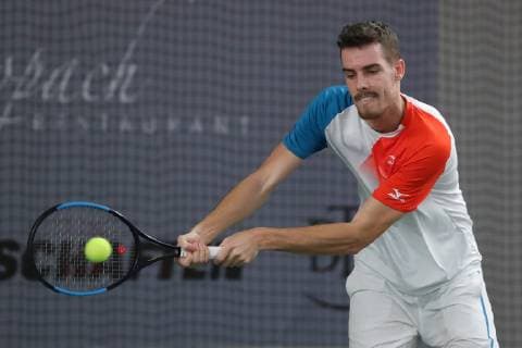 Mats Moraing, Deutsche Meisterschaften 2018 Tennis - Deutsche Meisterschaften 2018 - Deutsche Meisterschaft - - Biberach an der Riss - Baden-Wuerttemberg - Germany - 14 December 2018. Â Copyright: xJuergenxHasenkopfx