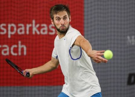 Julian Lenz, Deutsche Meisterschaften 2018 Tennis - Deutsche Meisterschaften 2018 - Deutsche Meisterschaft - - Biberach an der Riss - Baden-Wuerttemberg - Germany - 14 December 2018. Â Copyright: xJuergenxHasenkopfx