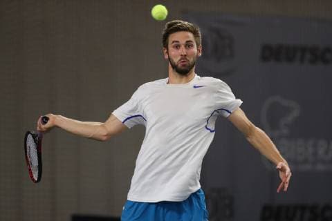 Julian Lenz, Deutsche Meisterschaften 2018 Tennis - Deutsche Meisterschaften 2018 - Deutsche Meisterschaft - - Biberach an der Riss - Baden-Wuerttemberg - Germany - 14 December 2018. Â Copyright: xJuergenxHasenkopfx