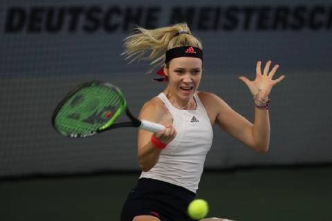 Katharina Hobgarski, Deutsche Meisterschaften 2018 Tennis - Deutsche Meisterschaften 2018 - Deutsche Meisterschaft - - Biberach an der Riss - Baden-Wuerttemberg - Germany - 14 December 2018. Â Copyright: xJuergenxHasenkopfx