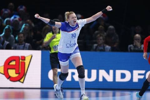 Handball, Damen EM, Halbfinale, Russland - Rumänien Joie Kseniia Makeeva (Russie) HANDBALL : Russie vs Roumanie - Demie Finale Euro feminin - 14 12 2018 GwendolineLeGoff Panoramic 