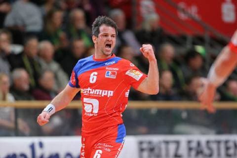 Matthias Flohr (Balingen-Weilstetten 6) jubelt mit geballter Faust nach einem Tor beim Spiel VFL Eintracht Hagen vs. HBW Balingen-Weilstetten, Handball, 2. Bundesliga, 14.12.2018 VFL Eintracht Hagen vs. HBW Balingen-Weilstetten, Handball, 2. Bundesliga, 14.12.2018 Hagen Copyright: xEIBNER MarioxHommesx EP_MHS