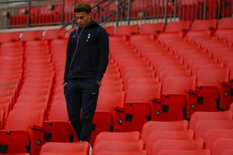 15th December 2018, Wembley Stadium, London England; EPL Premier League football, Tottenham Hotspur versus Burnley; Dele Alli of Tottenham Hotspur  ActionPlus12087902 ShaunxBrooks