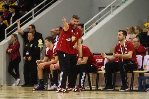 Trainer Aaron Ziercke (TuS N-Luebbecke) HSC 2000 Coburg TuS N-Luebbecke , 2.Liga Handball, 15.12.2018 Coburg Copyright: xEIBNER Rosenbuschx EP_eer