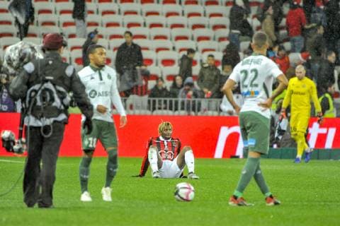 Allan Saint Maximin (OGC Nice) FOOTBALL : OGC Nice vs Saint Etienne - Ligue 1 conforama - Nice - 16 12 2018 NorbertScanella Panoramic 