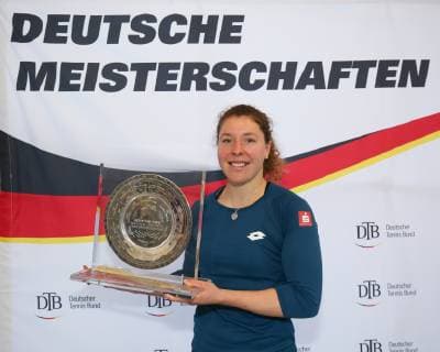 Siegerin Anna-Lena Friedsam, Endspiel Deutsche Meisterschaften 2018 Tennis - Deutsche Meisterschaften 2018 - Deutsche Meisterschaft - - Biberach an der Riss - Baden-Wuerttemberg - Germany - 16 December 2018. Â Copyright: xJuergenxHasenkopfx