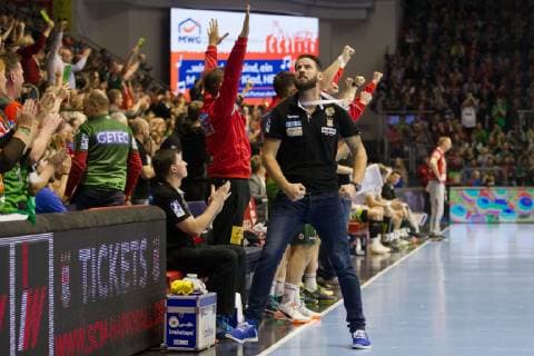 Bennet Wiegert (Trainer SC Magdeburg) SC Magdeburg vs Frisch Auf Goeppingen SC Magdeburg vs Frisch Auf Goeppingen, Handball, DHB-Pokal Viertelfinale, Saison 2018 2019, 19.12.2018 Magdeburg Copyright: xEIBNER DanielxReineltx EP_DRT