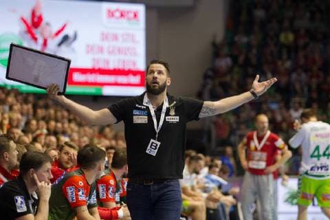 Bennet Wiegert (Trainer SC Magdeburg) SC Magdeburg vs Frisch Auf Goeppingen SC Magdeburg vs Frisch Auf Goeppingen, Handball, DHB-Pokal Viertelfinale, Saison 2018 2019, 19.12.2018 Magdeburg Copyright: xEIBNER DanielxReineltx EP_DRT