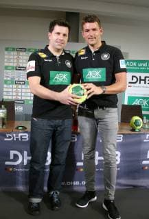 GER, DHB, Handballball WM - PK, 21.12.2018, AOK-Zentrale, Berlin, GER, DHB, Handballball WM - PK, , DHB regulations prohibit any use of photographs as image sequences and or quasi-video im Bild Trainer Christian Prokop, Co-Trainer Alexander Haase,