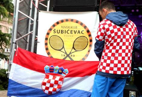 Welcome ceremony for Davis Cup winners 22.12.2018.Sibenik,Croatia - City of Sibenik and Tennis club Subicevac organized welcome ceremony for Davis Cup winners Franko Skugor and Ivan Dodig with Neven Nakic.  DuskoxJaramaz PIXSELL