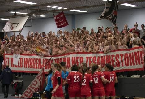 1. FC Köln - Bayer Leverkusen II Handball 3. Liga Europaschule Koeln Deutschland Datum: 22.12.2018 Ultra Support