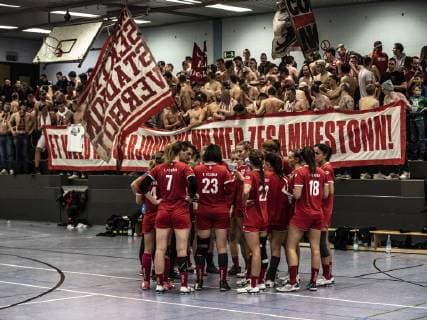 1. FC Köln - Bayer Leverkusen II Handball 3. Liga Europaschule Koeln Deutschland Datum: 22.12.2018 Ultra Support