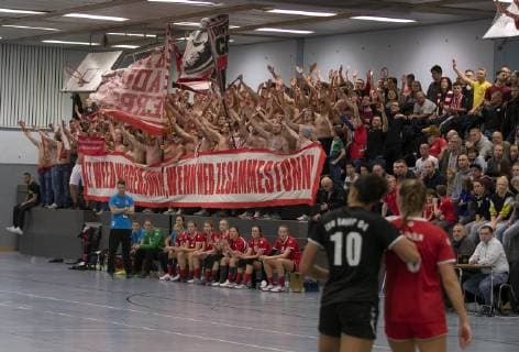 1. FC Köln - Bayer Leverkusen II Handball 3. Liga Europaschule Koeln Deutschland Datum: 22.12.2018 Ultra Support