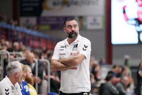 Stephan Swat (Trainer EHV Aue), TuS N-Luebbecke vs EHV Aue, Handball, 2. Bundesliga, 22.12.2018, TuS N-Luebbecke vs EHV Aue, Handball, 2. Bundesliga, 22.12.2018 Luebbecke Copyright: xEIBNER JanxStrohdiekx EP_JSK