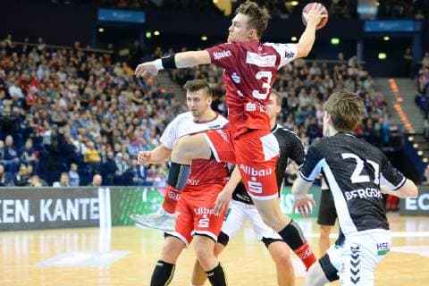 Handball Verein Hamburg vs. TuSEM Essen, Handball, 2.Bundesliga, 23.12.18 Jonas Ellwanger (Nr. 3, TuSEM Essen) Handball Sport Verein Hamburg vs. TuSEM Essen, Handball, 2.Bundesliga, 23.12.18