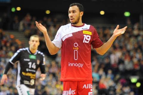 Handball Verein Hamburg vs. TuSEM Essen, Handball, 2.Bundesliga, 23.12.18 David Cyrill Akakpo (Nr. 19, TuSEM Essen) Handball Sport Verein Hamburg vs. TuSEM Essen, Handball, 2.Bundesliga, 23.12.18