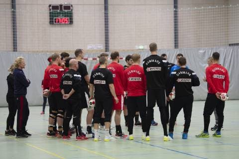 Det danske herrelandshold traener forud for haandbold VM i Nordvest Hallen i Herning, fredag den 28. december 2018.. , Herning Denmark Copyright: www.BoAmstrup.dk BoxAmstrupx cop103 spdk20181228-183205-L
