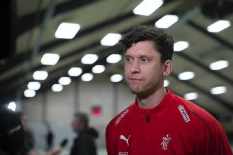 Maalvogter Niklas Landin. Det danske herrelandshold traener forud for haandbold VM i Nordvest Hallen i Herning, fredag den 28. december 2018.. , Herning Denmark Copyright: BoxAmstrupx cop103 spdk20181228-184308-L