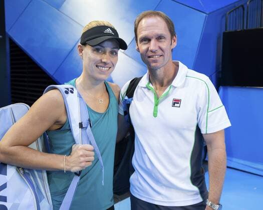 Sport Themen der Woche KW52 Sport Bilder des Tages Angelique Kerber und Trainer, coach Rainer Schuettler, Mixed Doubles Copyright: xJuergenxHasenkopfx