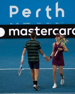 Katie Boulter Cameron Norrie (GBR), Mixed Doubles Tennis - Hopman Cup 2019 - ITF - Perth Arena - Perth - Western Australia - Australia - 29 December 2018. Â Copyright: xJuergenxHasenkopfx