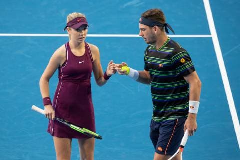 Katie Boulter Cameron Norrie (GBR), Mixed Doubles Tennis - Hopman Cup 2019 - ITF - Perth Arena - Perth - Western Australia - Australia - 29 December 2018. Â Copyright: xJuergenxHasenkopfx