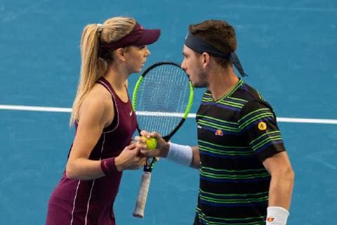 Katie Boulter Cameron Norrie (GBR), Mixed Doubles Tennis - Hopman Cup 2019 - ITF - Perth Arena - Perth - Western Australia - Australia - 29 December 2018. Â Copyright: xJuergenxHasenkopfx