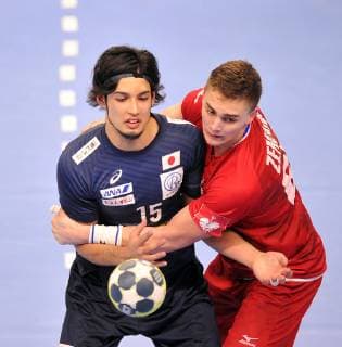 Handball, Länderspiel, Tschechien - Japan 2018.12.29 Opole Pilka reczna Puchar 4 Narodow Mecz o 3 miejsce Czechy - Japonia N z Adam Yuki Baig Foto Norbert Barczyk PressFocus 2018.12.29 Opole Handball 4 Nations CUP Czech Republic - Japan Adam Yuki Baig Credit: Norbert Barczyk PressFocus NEWSPIX.PL --- Newspix.pl  20181229NB0019