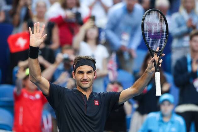 Roger Federer winkt und bedankt sich bei den Zuschauer,Fans, Copyright: xJuergenxHasenkopfx