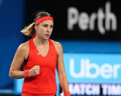 Belinda Bencic macht die Faust und jubelt,Jubel,Freude,Emotion Copyright: xJuergenxHasenkopfx