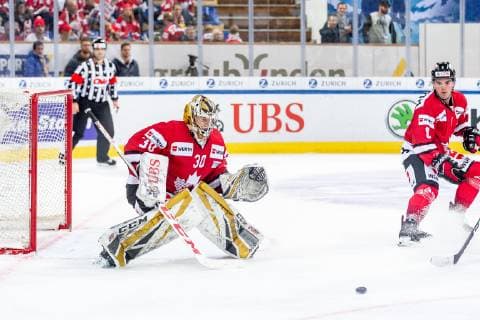 30.12.2018 - Eishockey - Saison 2018 2019 - Spengler Cup - Halbfinale: Team Canada - Thomas Sabo Ice Tigers Icetigers Nürnberg - ThHa - Zachary Fucale (30, Team Canada )