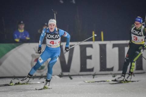 Gelsenkirchen, Germany 29.12.2018, JOKA Biathlon World Team Challenge, Darja Domratschawa (Belarus) in Aktion ( DeFodi520 *** Gelsenkirchen Germany 29 12 2018 JOKA Biathlon World Team Challenge Darja Domratschawa Belarus in action DeFodi520