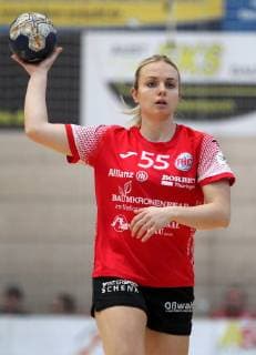 Handball 1. Bundesliga Damen THC - Frisch Auf Göppingen 30.12.18, Bad Langensalza, Handball 1.Bundesliga Damen, Saison 2018 2019, Thüringer Handballclub, THC - Frisch Auf Göppingen im Bild Julia Redder (THC)