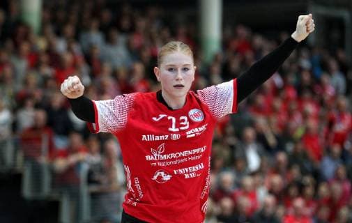 Handball 1. Bundesliga Damen THC - Frisch Auf Göppingen 30.12.18, Bad Langensalza, Handball 1.Bundesliga Damen, Saison 2018 2019, Thüringer Handballclub, THC - Frisch Auf Göppingen im Bild Maike Schmelzer (THC)