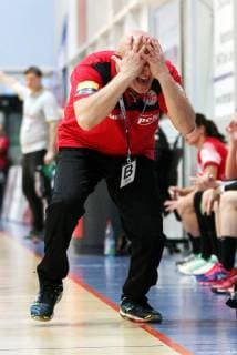 Sport Bilder des Tages Handball 1. Bundesliga Damen THC - Frisch Auf Göppingen 30.12.18, Bad Langensalza, Handball 1.Bundesliga Damen, Saison 2018 2019, Thüringer Handballclub, THC - Frisch Auf Göppingen im Bild Trainer Herbert Müller (THC)