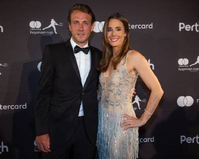 Hopman Cup Feature, New Year s Eve Gala, Silvester Ball, Lucas Pouille und Alize Cornet Tennis - Hopman Cup New Year™s Eve Gala - ITF - Crown Perth Grand Ballroom - Perth - Western Australia - Australia - 31 December 2018. Â Copyright: xJuergenxHasenkopfx