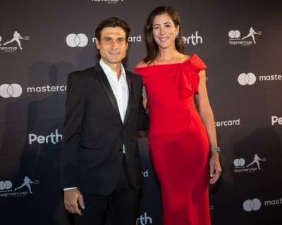Hopman Cup Feature, New Year s Eve Gala, Silvester Ball, Garbine Muguruza und David Ferrer Tennis - Hopman Cup New Year™s Eve Gala - ITF - Crown Perth Grand Ballroom - Perth - Western Australia - Australia - 31 December 2018. Â Copyright: xJuergenxHasenkopfx