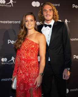 Hopman Cup Feature, New Year s Eve Gala, Silvester Ball, Maria Sakkari und Stefanos Tsitsipas Tennis - Hopman Cup New Year™s Eve Gala - ITF - Crown Perth Grand Ballroom - Perth - Western Australia - Australia - 31 December 2018. Â Copyright: xJuergenxHasenkopfx