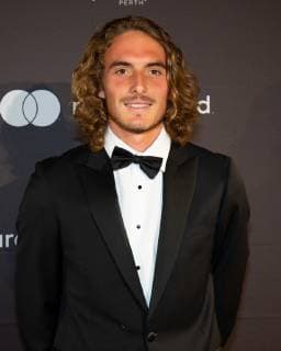 Hopman Cup Feature, New Year s Eve Gala, Silvester Ball, Maria Sakkari und Stefanos Tsitsipas Tennis - Hopman Cup New Year™s Eve Gala - ITF - Crown Perth Grand Ballroom - Perth - Western Australia - Australia - 31 December 2018. Â Copyright: xJuergenxHasenkopfx