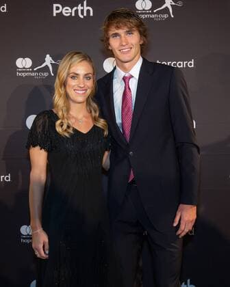 Sport Bilder des Tages Hopman Cup Feature, New Year s Eve Gala, Silvester Ball, Angelique Kerber und Alexander Zverev Tennis - Hopman Cup New Year™s Eve Gala - ITF - Crown Perth Grand Ballroom - Perth - Western Australia - Australia - 31 December 2018. Â Copyright: xJuergenxHasenkopfx
