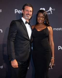 Hopman Cup Feature, New Year s Eve Gala, Silvester Ball, Patrick Mouratoglou und Partner Tennis - Hopman Cup New Year™s Eve Gala - ITF - Crown Perth Grand Ballroom - Perth - Western Australia - Australia - 31 December 2018. Â Copyright: xJuergenxHasenkopfx