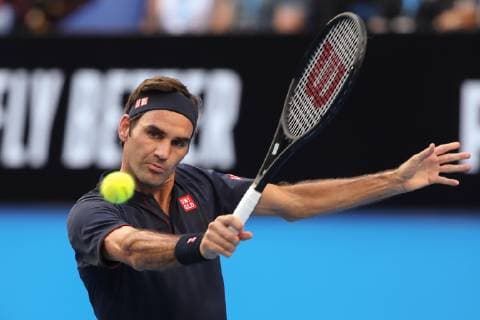 Sport Bilder des Tages Roger Federer Tennis - Hopman Cup New Year™s Eve Gala - ITF - Crown Perth Grand Ballroom - Perth - Western Australia - Australia - 1 January 2019. Â Copyright: xJuergenxHasenkopfx