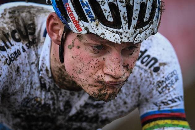 Sport Themen der Woche KW01 Sport Bilder des Tages Dutch Mathieu Van Der Poel pictured in action during the men elite race of the GP Sven Nys, the sixth stage in the DVV Trophy Cyclocross competition, Tuesday 01 January 2019 in Baal, Belgium. DAVIDxSTOCKMAN  x05499439x