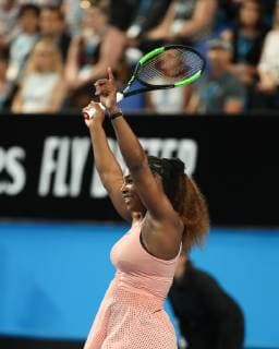 Serena Williams streckt die Arme hoch und jubelt,Jubel,Freude,Emotion Copyright: xJuergenxHasenkopfx