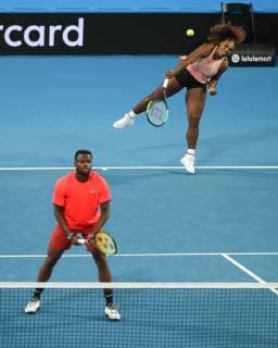 Serena Williams und Frances Tiafoe, Mixed Doubles Tennis - Hopman Cup New Year™s Eve Gala - ITF - Crown Perth Grand Ballroom - Perth - Western Australia - Australia - 1 January 2019. Â Copyright: xJuergenxHasenkopfx