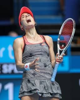 Alize Cornet reagiert veraergert, Aerger,,enttaeuscht,Enttaeuschung,Emotion Copyright: xJuergenxHasenkopfx
